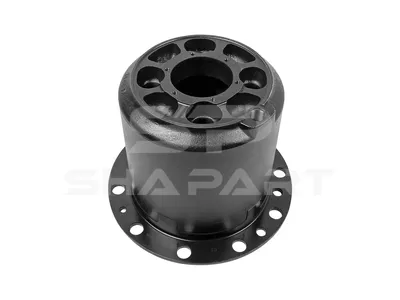 2.35291 Differential housing, rear axle, d1: 101.5 mm, d2: 268 mm, D1: 280 mm, D2: 377 mm, H: 287 mm, 4 bores x 33,2 mm