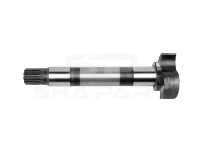 2.40126 Brake camshaft, right, D: 44 mm, L1: 330 mm, L2: 298 mm, L3: 283 mm, 10 teeth