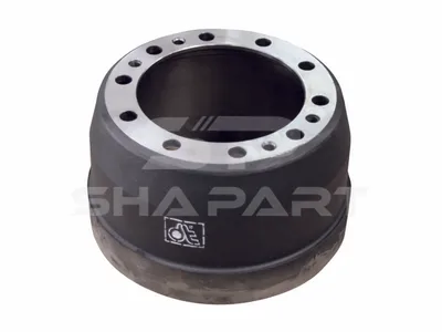 2.40323 Brake drum, D: 410 mm, 10 bores, b: 28 mm, P: 335 mm, d: 282 mm, H: 273 mm, B: 211 mm