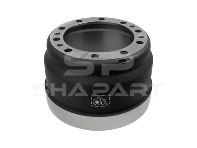 2.40329 Brake drum, D: 410 mm, 10 bores, b: 28 mm, P: 335 mm, d: 282 mm, H: 306 mm, B: 230 mm