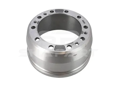 2.40332 Brake drum, D: 410 mm, 10 bores, b: 28 mm, P: 335 mm, d: 282 mm, H: 235 mm, B: 173 mm
