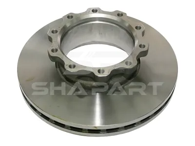 2.40344 Brake disc, D: 438 mm, 10 bores, P: 235 mm, M16 x 1,5, d: 195 mm, H: 127 mm, S: 45 mm, s: 38 mm