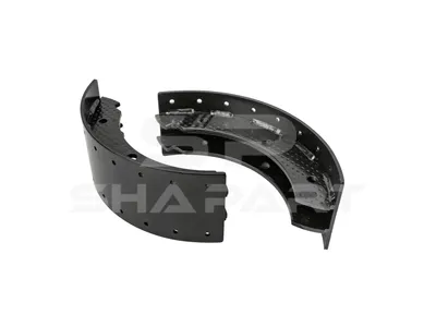 2.40374 Brake shoe kit, reinforced version, D: 410 mm, b: 7 mm, W: 125 mm, S: 8 mm