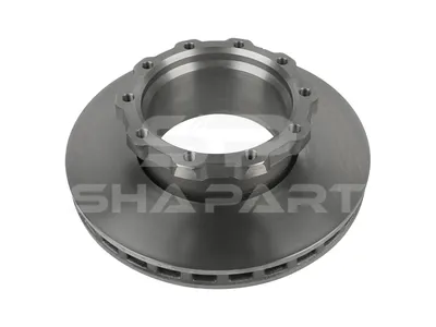 2.40557 Brake disc, D: 434 mm, 10 bores, P: 235 mm, M16 x 1,5, d: 203 mm, H: 130 mm, S: 45 mm, s: 41 mm
