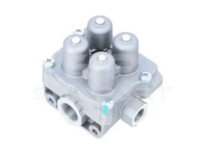 2.44037 4-circuit-protection valve, M16 x 1,5, M22 x 1,5, max. 13 bar, Po21: 6.5 bar, Po22: 6.5 bar, Po23: 7.2 bar, Po24: 6.5 bar, Pc21: 4.5 bar, Pc22: 4.5 bar, Pc23: 4.5 bar, Pc24: 4.5 bar