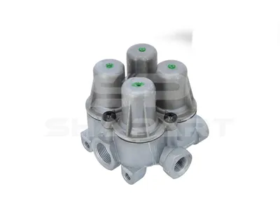 2.44045 4-circuit-protection valve, M16 x 1,5, M22 x 1,5, Po21: 7 bar, Po22: 7 bar, Po23: 5.7 bar, Po24: 5.7 bar, Pc21: 5 bar, Pc22: 5 bar, Pc23: 4.5 bar, Pc24: 4.5 bar