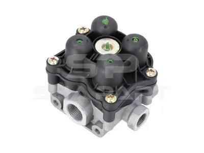 2.44047 4-circuit-protection valve, M16 x 1,5, M22 x 1,5, max. 20 bar, Po21: 6.3 bar, Po22: 6.3 bar, Po23: 5.8 bar, Po24: 5.8 bar, Pc21: 5 bar, Pc22: 5 bar, Pc23: 4.5 bar, Pc24: 4.5 bar