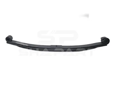 2.61544 Leaf spring, front, d1: 20 mm, d2: 24 mm, L: 1556 mm, W: 100 mm, H: 195 mm, H: 80 mm, 3x25