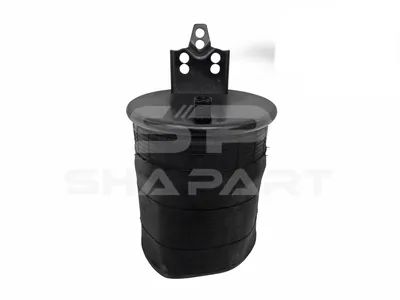 2.62177 Air spring, with steel piston, D1: 227 mm, D2: 168 mm, Dmax: 260 mm, M14, M16 x 1,5, M24 x 1,5, L: 322 mm