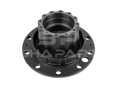 2.65222 Wheel hub, without bearings, d1: 146.1 mm, d2: 168.2 mm, D: 384 mm, 10 bores, b: 27.2 mm, H: 209 mm