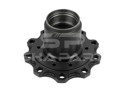 2.65225 Wheel hub, without bearings, d1: 112.7 mm, d2: 130 mm, D: 384.5 mm, 10 bores, b: 27.2 mm, H: 192.5 mm