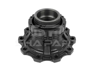 2.65226 Wheel hub, without bearings, without ABS ring, d1: 125 mm, d2: 125 mm, D: 383 mm, 10 bores, b: 25 mm, H: 165.5 mm
