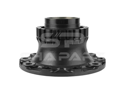 2.65227 Wheel hub, without bearings, d1: 125 mm, d2: 125 mm, D: 383 mm, 10 bores, b: 27.2 mm, P: 335 mm, H: 165.5 mm