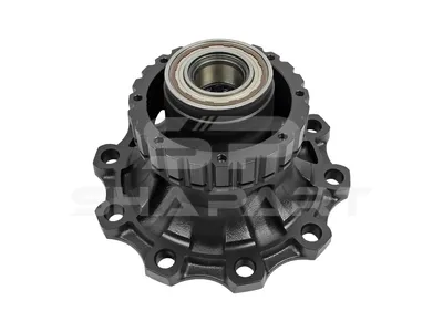 2.65231 Wheel hub, with bearing, d1: 110 mm, d2: 110 mm, D: 383.5 mm, 10 bores, b: 25 mm, H: 160 mm