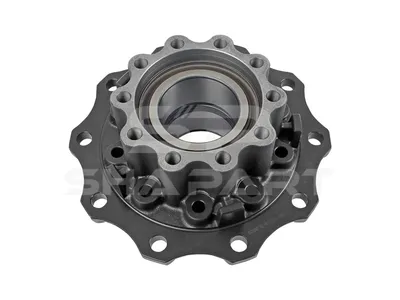 2.65236 Wheel hub, with bearing, with ABS ring, d1: 160 mm, d2: 160 mm, D: 380 mm, 10 bores, b: 22 mm, H: 165 mm