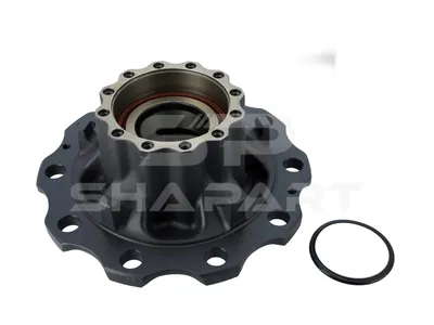 2.65239 Wheel hub, with bearing, d1: 148 mm, d2: 148 mm, D: 384 mm, 10 bores, b: 27.2 mm, H: 192 mm