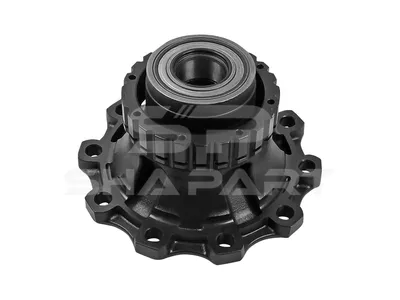 2.65243 Wheel hub, with bearing, without ABS ring, d1: 125 mm, d2: 125 mm, D: 383 mm, 10 bores, b: 25 mm, H: 165.5 mm