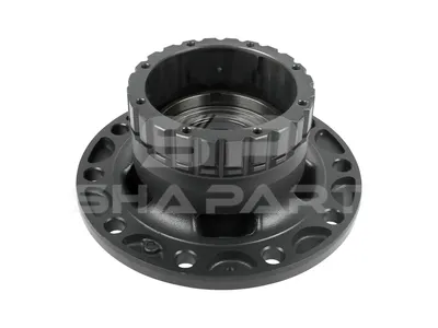 2.65247 Wheel hub, with bearing, d1: 148 mm, d2: 148 mm, D: 383.4 mm, 10 bores, b: 25 mm, P: 335 mm, H: 226 mm