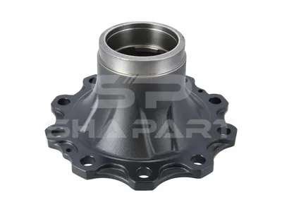 2.65248 Wheel hub, without bearings, for drum brake, d1: 130 mm, d2: 130 mm, D: 383.8 mm, 10 bores, b: 25 mm, H: 161 mm