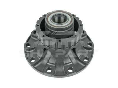 2.65249 Wheel hub, with bearing, d1: 110 mm, d2: 110 mm, D: 383.5 mm, 10 bores, b: 27.2 mm, H: 160 mm