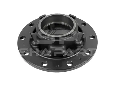 2.65276 Wheel hub, without bearings, d1: 148 mm, d2: 148 mm, D: 385.5 mm, 10 bores, b: 25.3 mm, H: 157 mm