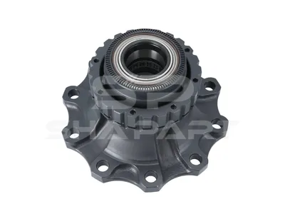 2.65320 Wheel hub, with bearing, for disc brake, d1: 130 mm, d2: 130 mm, D: 383.5 mm, 10 bores, b: 25 mm, H: 161 mm
