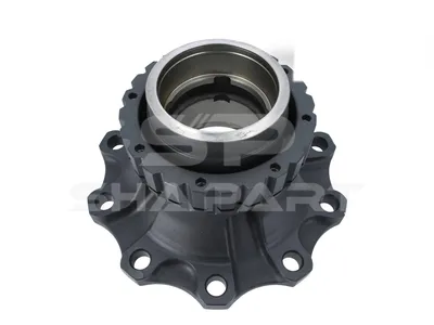 2.65321 Wheel hub, without bearings, for disc brake, d1: 130 mm, d2: 130 mm, D: 383.5 mm, 10 bores, b: 25 mm, H: 161 mm