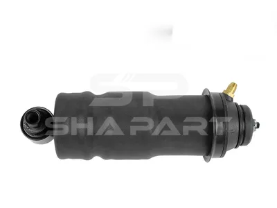 2.70092 Cabin shock absorber, with air bellow, D: 43.7 mm, b: 14 mm, M12 x 1,75, Lmin: 276 mm, Lmax: 391 mm