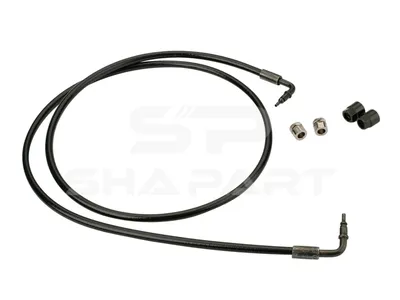 2.70925 Hose line, cabin tilt, D: 8.5 mm, M12 x 1,5, M12 x 1, L: 1255 mm, L1: 1258 mm, 362 bar