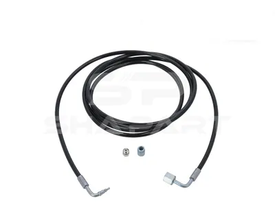 2.70931 Hose line, cabin tilt, M14 x 1,5, M12 x 1, M12 x 1,5, L: 3490 mm, 400 bar