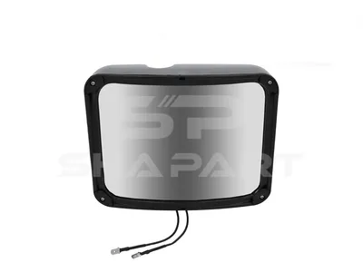 2.73011 Wide view mirror, heated, with frame, R: 400 mm