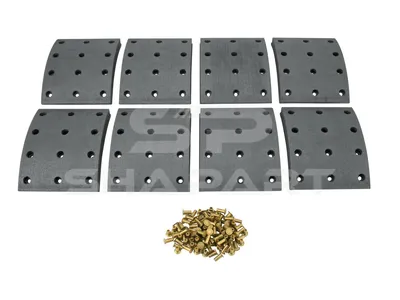 2.94052 Drum brake lining kit, axle kit, W: 150 mm, S: 18.4 mm