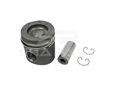 3.10132 Piston, complete with rings, D: 128 mm, L: 141.8 mm