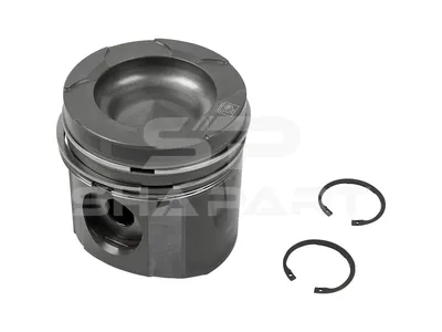 3.10138 Piston, complete with rings, D: 128 mm, L: 134.3 mm