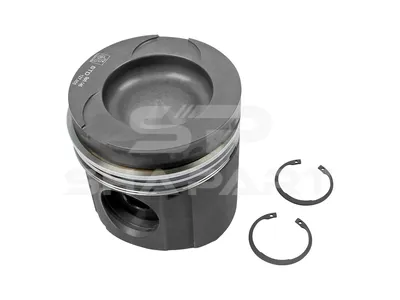 3.10139 Piston, complete with rings, D: 128 mm, L: 134.3 mm