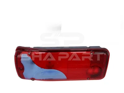 3.32012 Tail lamp, left, 24 V, R5W, Lb: 152 mm, L: 400 mm, H: 160 mm, T: 88.5 mm, PY21W
