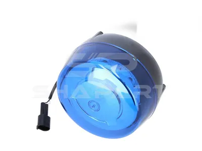 3.32173 Rotating emergency lamp, blue, 32 V, D: 140 mm, H: 82 mm