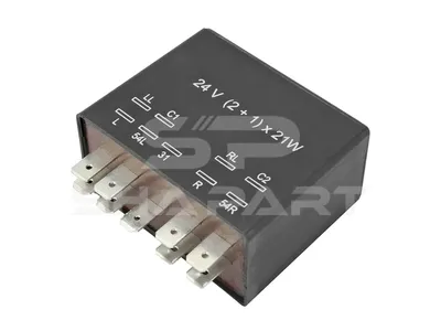 3.33000 Turn signal relay, 24 V, 21 W, (2+1) x 21 W, 9 poles