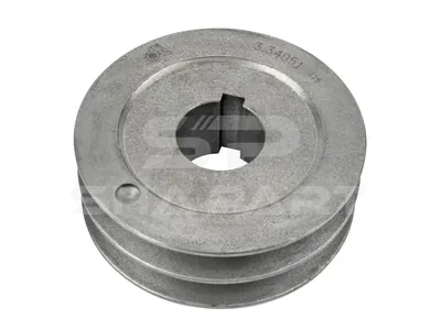 3.34051 Pulley, d: 30 mm, DP: 98 mm, W: 34 mm, 2 grooves