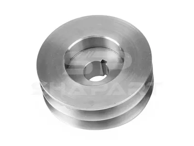 3.34052 Pulley, d: 17 mm, DP: 77.5 mm, W: 30.5 mm, 2 grooves