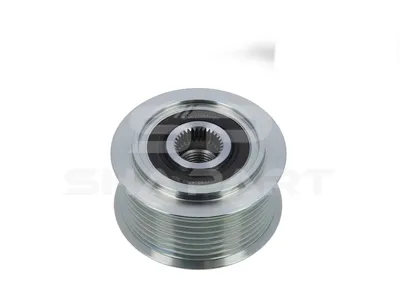 3.34056 Pulley, d: 17 mm, D: 72 mm, M16 x 1,5, DP: 66 mm, W: 38 mm, 8 grooves