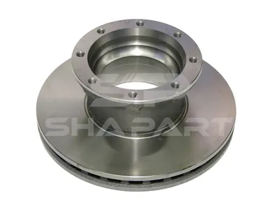 3.62054 Brake disc, D: 330 mm, 8 bores, P: 177 mm, M12 x 1,5, H: 129.5 mm, S: 34 mm, s: 26 mm