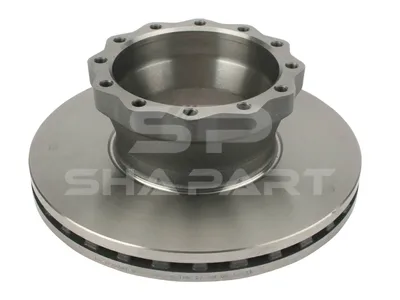 3.62056 Brake disc, D: 330 mm, 12 bores, P: 180 mm, M12 x 1,5, H: 124 mm, S: 34 mm, s: 26 mm