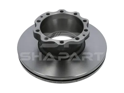 3.62060 Brake disc, D: 335 mm, 10 bores, P: 176 mm, M14 x 1,5, d: 154 mm, H: 118 mm, S: 34 mm, s: 26 mm