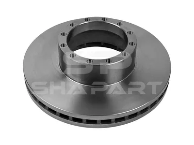 3.62066 Brake disc, D: 410 mm, 12 bores, P: 185 mm, M16 x 1,5, H: 120 mm, S: 48 mm, s: 40 mm