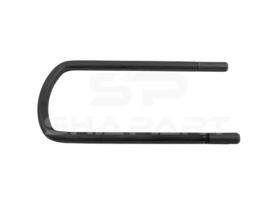 3.66112 U-bolt, r: 16 mm, R: 150 mm, M24 x 2, LTh: 70 mm, L: 400 mm, w: 166 mm