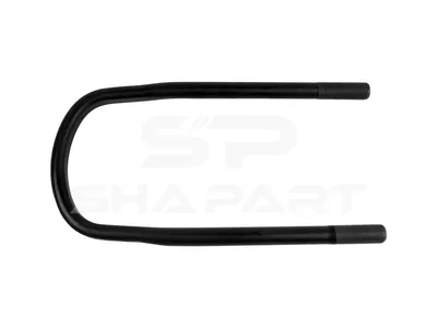 3.66113 U-bolt, r: 44 mm, R: 124 mm, M24 x 2, LTh: 70 mm, L: 390 mm, w: 166 mm, S: 18 mm