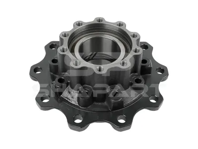 3.67616 Wheel hub, with bearing, with ABS ring, d1: 160 mm, d2: 160 mm, D: 380 mm, 10 bores, b: 22 mm, P: 335 mm, H: 163 mm