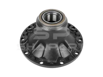3.67617 Wheel hub, with bearing, d1: 110 mm, d2: 130 mm, D: 369 mm, 10 bores, b: 22 mm, P: 335 mm, M115 x 1,5, H: 209 mm