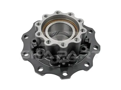 3.67633 Wheel hub, with bearing, d1: 160 mm, d2: 160 mm, D: 380 mm, 10 bores, b: 22 mm, H: 165 mm